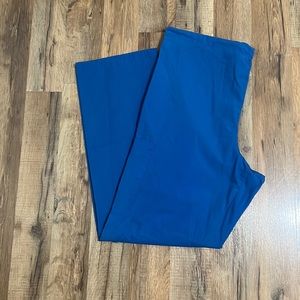 Blue Straight Leg Scrub Pants